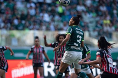 Sao Paulo (SP), Brezilya 06 / 25 / 2023 - Palmeiras ve Sao Paulo arasındaki maç, Allianz Parque 'da düzenlenen Brezilya Kadınlar Futbol Şampiyonası çeyrek finalinin ikinci ayağı için geçerli.