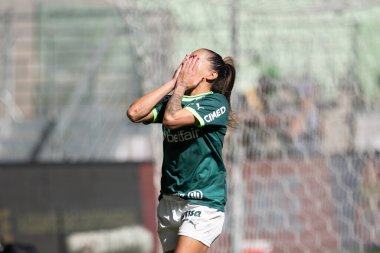 Sao Paulo (SP), Brezilya 06 / 25 / 2023 - Palmeiras ve Sao Paulo arasındaki maç, Allianz Parque 'da düzenlenen Brezilya Kadınlar Futbol Şampiyonası çeyrek finalinin ikinci ayağı için geçerli.