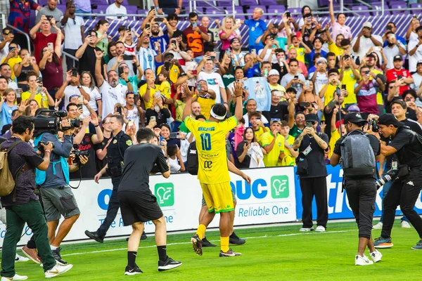 Orlando Eua Segunda Edição Jogo Festivo Promovido Pelos Jogadores Ronaldinho — Fotografia de Stock