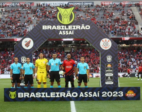 Curitiba 2023 Match Mellan Athletico Mot Corinthians Giltig För Den — Stockfoto