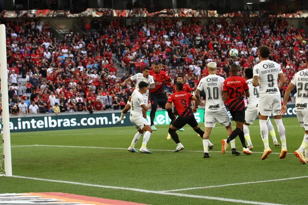 Curitiba 2023 Match Athletico Corinthians Válido Para Décima Segunda Rodada — Fotografia de Stock