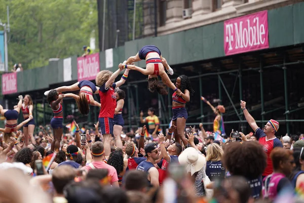 프라이드 New York City Pride March 2023 June 2023 New — 스톡 사진