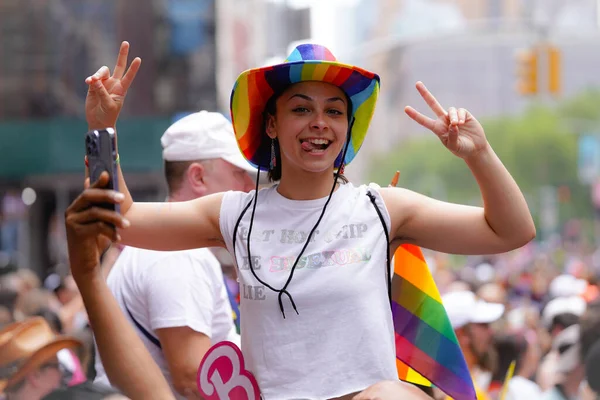 New York City Pride March 2023 June 2023 New York — Fotografia de Stock