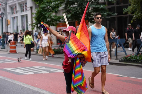 New York City Pride March 2023 June 2023 New York — Zdjęcie stockowe