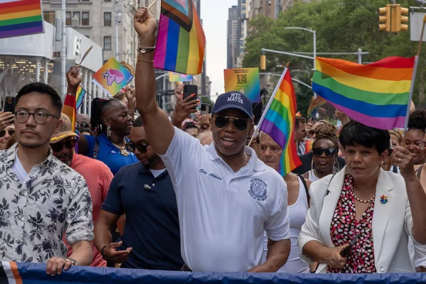 2023 New York City Pride March Июня 2023 Нью Йорк — стоковое фото
