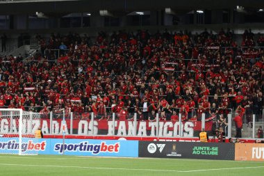 Curitiba (PR), Brezilya 27 / 06 / 2023 - Ligga Arena 'da Libertadores 2023 grup aşamasının 6. turu için geçerli olan Alianza Lima ile Athletico PR arasındaki maç 