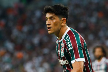 Rio de Janeiro (RJ), Brezilya 06 / 27 / 2023 - Fluminense Sporting Cristal ile grup aşamaları için geçerli olan Cano do Fluminense maçı. D grubu, Amerika 'nın 6 Libertadore' unun 6 raundundan 6 'sı 2023