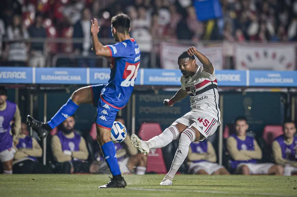 stock image SAO PAULO (SP), 06/27/2023 - Juan during the match between Sao Paulo and Tigre, valid for the sixth round of the group stage of the Copa Sudamericana 2023, held at the Cicero Pompeu de Toledo stadium (Morumbi)