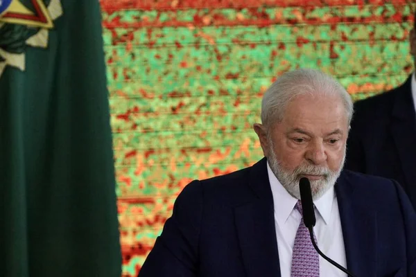 Brasilia Brzil 2023 Presidenten Förbundsrepubliken Brasilien Luiz Inacio Lula Silva — Stockfoto