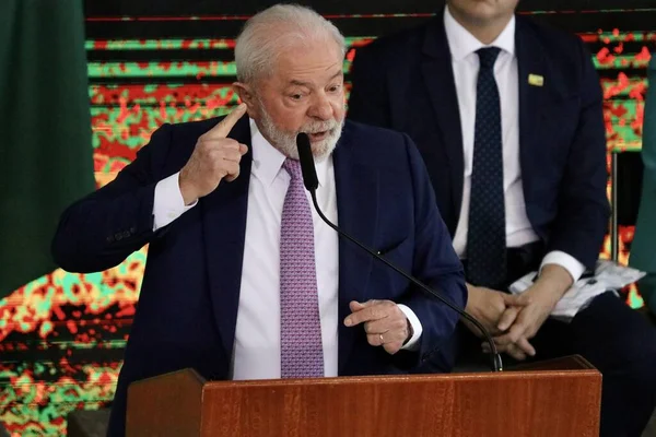Brasilia Brzil 2023 Président République Fédérative Brésil Luiz Inacio Lula — Photo