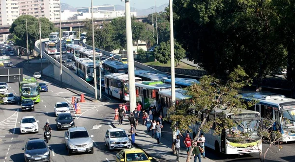 Rio Janeiro Brasil 2023 Muita Movimentação Veículos Causando Muito Trânsito — Fotografia de Stock