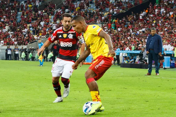 Rio Janeiro Brasile 2023 Partita Tra Flamengo Aucas Valida Fasi — Foto Stock