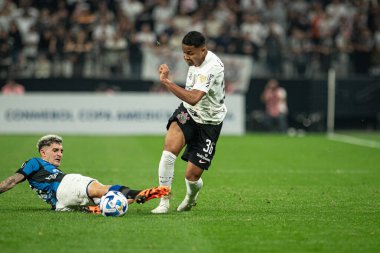 Sao Paulo (SP), Brezilya 06 / 28 / 2023 - Wesley, Corinthians ve Liverpool (URU) arasında oynanan ve Conmebol Libertadores 2023 'ün grup aşamasının 6. turu için geçerli olan maçta, Neo Quimica Arena' da