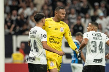Sao Paulo (SP), Brezilya 06 / 28 / 2023 - Carlos Miguel, Corinthians ve Liverpool (URU) arasında oynanan karşılaşmada, Neo Quimica Arena 'da düzenlenen Conmebol Libertadores 2023' ün 6. turu için geçerlidir.