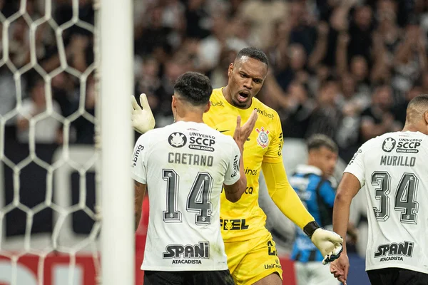 Sao Paulo Brazilië 2023 Carlos Miguel Een Wedstrijd Tussen Corinthians — Stockfoto