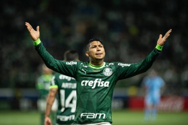 Sao Paulo (SP), Brezilya 06 / 29 / 2023 - Rony, Allianz Parque 2023 'te düzenlenen Conmebol Libertadores 20. turunun 6. turu için geçerli olan Palmeiras ve Bolivar (BOL) Libertadores arasındaki maçta golünü kutluyor 