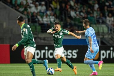 Sao Paulo (SP), Brezilya 06 / 29 / 2023 - Arthur, Allianz Parque 2023 'te düzenlenen Conmebol Libertadores 2023 grup safhasının 6. turu için geçerli olan Palmeiras ve Bolivar (BOL) Libertadores arasında oynanan karşılaşmada