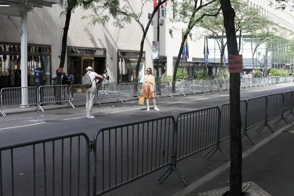 Joe Bidens Rockefeller Merkezi Ziyaret Ediyor Haziran 2023 New York — Stok fotoğraf