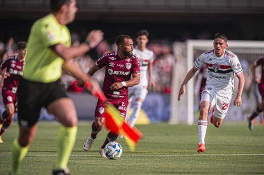 SAO PAULO (SP), 07 / 01 / 2023 - BRAZILIAN CHAMPIONSHIP / SAO X FLUMINENSE - Samuel Xavier Sao Paulo ve Fluminense arasındaki maç sırasında, 2023 Brezilya Futbol Şampiyonası 'nın onüçüncü turu için geçerli