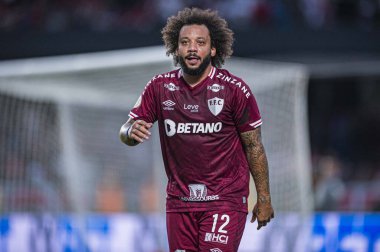 SAO PAULO (SP), 07 / 01 / 2023 - BRAZILIAN CHAMPIONSHIP / SAO X FLUMINENSE - Marcelo Sao Paulo ve Fluminense arasındaki maç sırasında, 2023 Brezilya Futbol Şampiyonası 'nın onüçüncü turu için geçerli