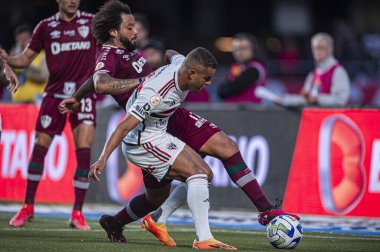 SAO PAULO (SP), 07 / 01 / 2023 - BRAZILIAN CHAMPIONSHIP / SAO X FLUMINENSE - Marcelo Sao Paulo ve Fluminense arasındaki maç sırasında, 2023 Brezilya Futbol Şampiyonası 'nın onüçüncü turu için geçerli