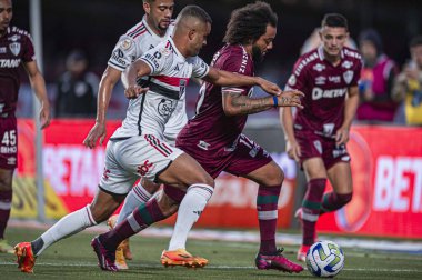 SAO PAULO (SP), 07 / 01 / 2023 - BRAZILIAN CHAMPIONSHIP / SAO X FLUMINENSE - Marcelo Sao Paulo ve Fluminense arasındaki maç sırasında, 2023 Brezilya Futbol Şampiyonası 'nın onüçüncü turu için geçerli