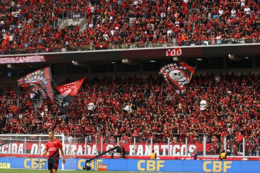 CURITIBA (PR), Brazil - 02 / 07 / 2023 - FOOTBALL / BRAZILIAN CHAMPIONSHIONSHIP 2023 / ATHLETICO PR / PALMEIRAS - Athletico Pr ve Palmeiras arasındaki maç, Liga Arena, 2 Temmuz 2023