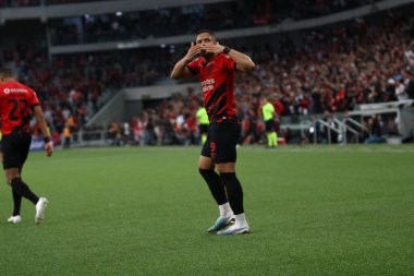 CURITIBA (PR), Brazil - 02 / 07 / 2023 - FOOTBALL / BRAZILIAN CHAMPIONSHIONSHIP 2023 / ATHLETICO PR / PALMEIRAS - Athletico Pr ve Palmeiras arasındaki maç, Liga Arena, 2 Temmuz 2023