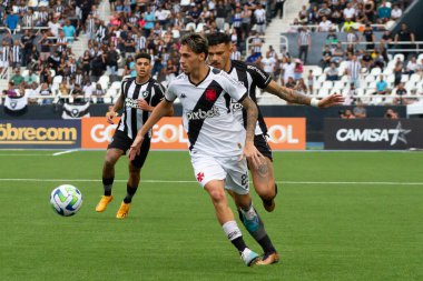 Rio de Janeiro (RJ), Brezilya - 02 / 07 / 2023 - BRAZILEIRO / BOTAFOGO / VASCO / RJ - Botafogo ve Vasco arasındaki maç, 2023 Brezilya Şampiyonası 'nın 13. turu için geçerli, Rio de Janeiro' nun kuzey bölgesindeki Nilton Santos Stadyumu 'nda (Engenhao) düzenlendi.