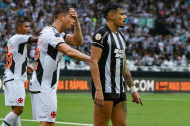 Rio de Janeiro (RJ), Brezilya - 02 / 07 / 2023 - BRAZILEIRO / BOTAFOGO / VASCO / RJ - Botafogo ve Vasco arasındaki maç, 2023 Brezilya Şampiyonası 'nın 13. turu için geçerli, Rio de Janeiro' nun kuzey bölgesindeki Nilton Santos Stadyumu 'nda (Engenhao) düzenlendi.
