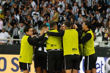 Rio de Janeiro (RJ), Brezilya - 02 / 07 / 2023 - BRAZILEIRO / BOTAFOGO / VASCO / RJ - Botafogo ve Vasco arasındaki maç, 2023 Brezilya Şampiyonası 'nın 13. turu için geçerli, Rio de Janeiro' nun kuzey bölgesindeki Nilton Santos Stadyumu 'nda (Engenhao) düzenlendi.