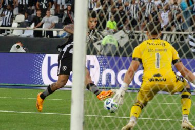 Rio de Janeiro (RJ), Brezilya - 02 / 07 / 2023 - BRAZILEIRO / BOTAFOGO / VASCO / RJ - Botafogo ve Vasco arasındaki maç, 2023 Brezilya Şampiyonası 'nın 13. turu için geçerli, Rio de Janeiro' nun kuzey bölgesindeki Nilton Santos Stadyumu 'nda (Engenhao) düzenlendi.