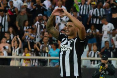 Rio de Janeiro (RJ), Brezilya - 02 / 07 / 2023 - BRAZILEIRO / BOTAFOGO / VASCO / RJ - Botafogo ve Vasco arasındaki maç, 2023 Brezilya Şampiyonası 'nın 13. turu için geçerli, Rio de Janeiro' nun kuzey bölgesindeki Nilton Santos Stadyumu 'nda (Engenhao) düzenlendi.