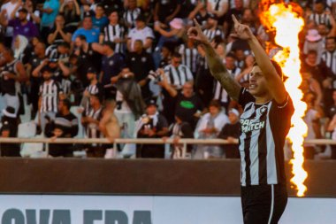 Rio de Janeiro (RJ), Brezilya - 02 / 07 / 2023 - BRAZILEIRO / BOTAFOGO / VASCO / RJ - Botafogo ve Vasco arasındaki maç, 2023 Brezilya Şampiyonası 'nın 13. turu için geçerli, Rio de Janeiro' nun kuzey bölgesindeki Nilton Santos Stadyumu 'nda (Engenhao) düzenlendi.