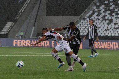 Rio de Janeiro (RJ), Brezilya - 02 / 07 / 2023 - BRAZILEIRO / BOTAFOGO / VASCO / RJ - Botafogo ve Vasco arasındaki maç, 2023 Brezilya Şampiyonası 'nın 13. turu için geçerli, Rio de Janeiro' nun kuzey bölgesindeki Nilton Santos Stadyumu 'nda (Engenhao) düzenlendi.