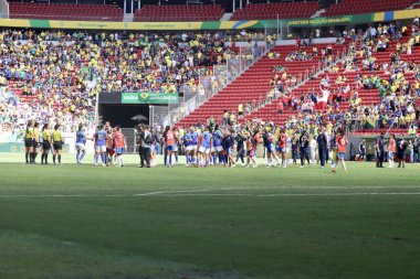Brasilia (DF), Brezilya - 07 / 02 / 2023 - SPORT / FOOTBALL / SELECAO / KADEN - Brezilya bayan futbol takımı Brezilya x Şili arasındaki dostluk maçı; bu Pazar sabahı, 2 Temmuz 2023 tarihinde Brezilya 'daki Mane Garrincha Stadyumu' nda. 