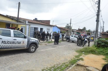 30 Haziran 2023 - Natal, Rio Grande do Norte, Brezilya: PMRN 'den Victor öldürüldü, başkent Felipe Camarao' nun batı kesiminde 25 'ten fazla silahla öldürüldü..