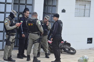 30 Haziran 2023 - Natal, Rio Grande do Norte, Brezilya: PMRN 'den Victor öldürüldü, başkent Felipe Camarao' nun batı kesiminde 25 'ten fazla silahla öldürüldü..