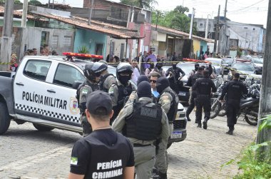 30 Haziran 2023 - Natal, Rio Grande do Norte, Brezilya: PMRN 'den Victor öldürüldü, başkent Felipe Camarao' nun batı kesiminde 25 'ten fazla silahla öldürüldü..