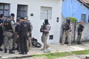 30 Haziran 2023 - Natal, Rio Grande do Norte, Brezilya: PMRN 'den Victor öldürüldü, başkent Felipe Camarao' nun batı kesiminde 25 'ten fazla silahla öldürüldü..