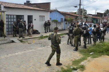 30 Haziran 2023 - Natal, Rio Grande do Norte, Brezilya: PMRN 'den Victor öldürüldü, başkent Felipe Camarao' nun batı kesiminde 25 'ten fazla silahla öldürüldü..