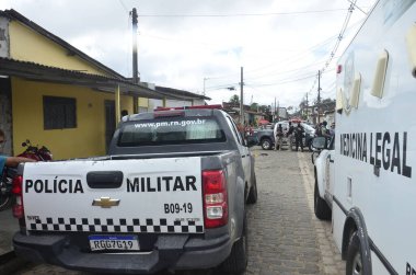 30 Haziran 2023 - Natal, Rio Grande do Norte, Brezilya: PMRN 'den Victor öldürüldü, başkent Felipe Camarao' nun batı kesiminde 25 'ten fazla silahla öldürüldü..