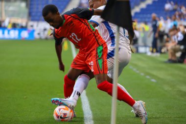 (Concacaf Gold Cup: Martinique ve Panama arasında futbol maçı. 30 Haziran 2023, Harrison, New Jersey, ABD: Martinica ile Panama arasındaki futbol maçı, Cuma günü Harrison 'daki Red Bull Arena' da oynanan Concacaf Gold Cup 'ın ikinci turu için geçerlidir. 