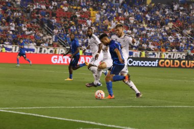 (SPO) Concacaf Gold Cup: El Salvador ile Kosta Rika arasındaki futbol maçı. 30 Haziran 2023, Harrison, New Jersey, ABD: El Salvador ve Kosta Rika arasındaki futbol maçı, Concacaf Gold Cup 'ın ikinci turu için Harrison' daki Red Bull Arena 'da geçerli.