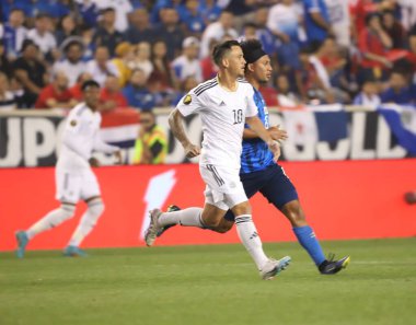 (SPO) Concacaf Gold Cup: El Salvador ile Kosta Rika arasındaki futbol maçı. 30 Haziran 2023, Harrison, New Jersey, ABD: El Salvador ve Kosta Rika arasındaki futbol maçı, Concacaf Gold Cup 'ın ikinci turu için Harrison' daki Red Bull Arena 'da geçerli.