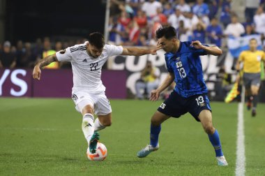 (SPO) Concacaf Gold Cup: El Salvador ile Kosta Rika arasındaki futbol maçı. 30 Haziran 2023, Harrison, New Jersey, ABD: El Salvador ve Kosta Rika arasındaki futbol maçı, Concacaf Gold Cup 'ın ikinci turu için Harrison' daki Red Bull Arena 'da geçerli.