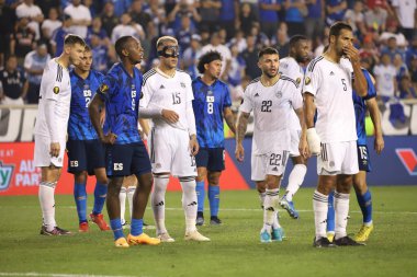 (SPO) Concacaf Gold Cup: El Salvador ile Kosta Rika arasındaki futbol maçı. 30 Haziran 2023, Harrison, New Jersey, ABD: El Salvador ve Kosta Rika arasındaki futbol maçı, Concacaf Gold Cup 'ın ikinci turu için Harrison' daki Red Bull Arena 'da geçerli.