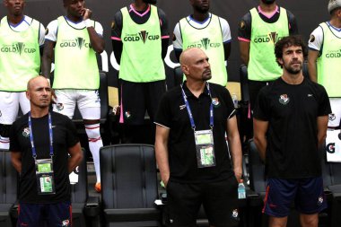 (SPO) Concacaf Gold Cup: Martinique ve Kanada arasında futbol maçı. 30 Haziran 2023, Harison, New Jersey, ABD: Martinique ve Panama arasındaki futbol maçı, Cuma günü Harrison 'daki Red Bull Arena' da oynanan Concacaf Gold Cup 'ın ikinci turu için geçerlidir. 