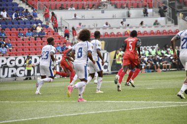 (SPO) Concacaf Gold Cup: Martinique ve Kanada arasında futbol maçı. 30 Haziran 2023, Harison, New Jersey, ABD: Martinique ve Panama arasındaki futbol maçı, Cuma günü Harrison 'daki Red Bull Arena' da oynanan Concacaf Gold Cup 'ın ikinci turu için geçerlidir. 