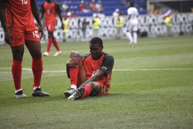 (SPO) Concacaf Gold Cup: Martinique ve Kanada arasında futbol maçı. 30 Haziran 2023, Harison, New Jersey, ABD: Martinique ve Panama arasındaki futbol maçı, Cuma günü Harrison 'daki Red Bull Arena' da oynanan Concacaf Gold Cup 'ın ikinci turu için geçerlidir. 